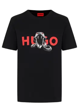HUGO: Хлопковая футболка 