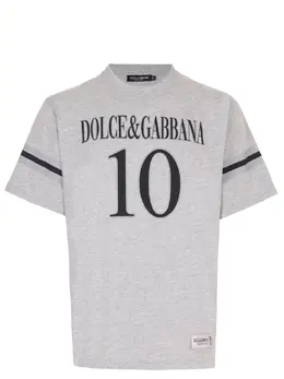 DOLCE & GABBANA: Серая футболка 