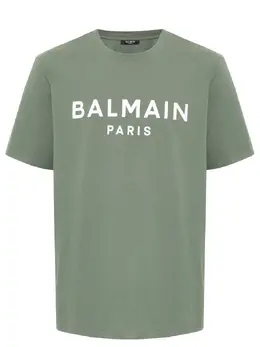 BALMAIN: Хлопковая футболка 