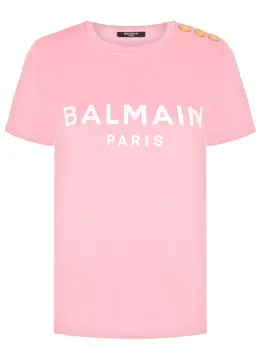 BALMAIN: Хлопковая футболка 