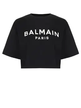 BALMAIN: Хлопковая футболка 