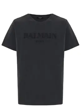 BALMAIN: Хлопковая футболка 