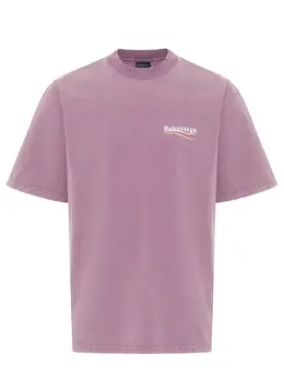 BALENCIAGA: Хлопковая футболка 