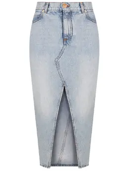 BALMAIN: Джинсовая юбка 
