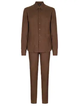KITON: Льняной костюм 