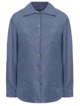 KITON: Льняная рубашка 