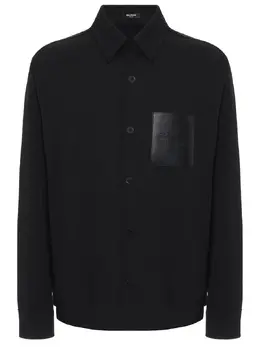 BALMAIN: Рубашка из шерсти 