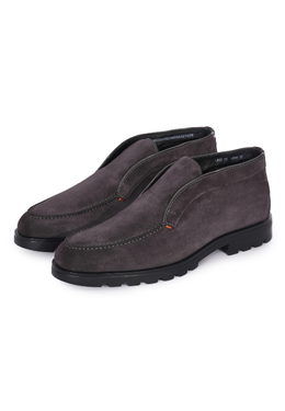 SANTONI: Серые ботинки 