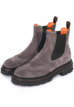 SANTONI: Серые ботинки 