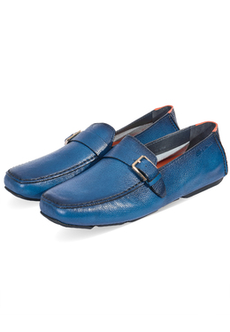 SANTONI: Синие мокасины 