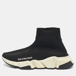 Balenciaga: Чёрные мокасины  Speed Trainer