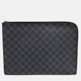 Louis Vuitton: Чёрная сумка  Pochette