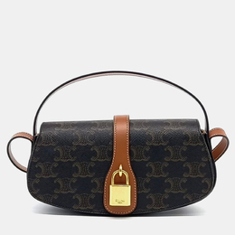 Celine: Коричневый клатч 
