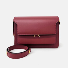Marni: Бордовая сумка  Trunk