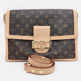 Louis Vuitton: Коричневая сумка 