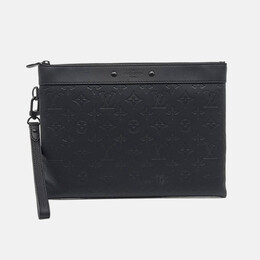 Louis Vuitton: Чёрная сумка  Pochette