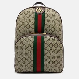 Gucci: Бежевый рюкзак  Ophidia GG