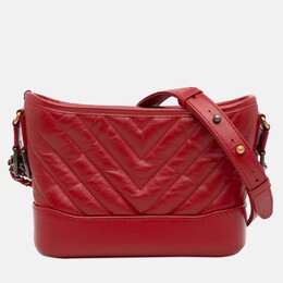 Chanel: Красная сумка через плечо 