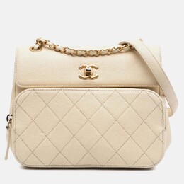 Chanel: Коричневая сумка через плечо 