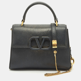 Valentino: Чёрная сумка на руку  Vsling