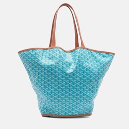 Goyard: Голубая сумка-шоппер 