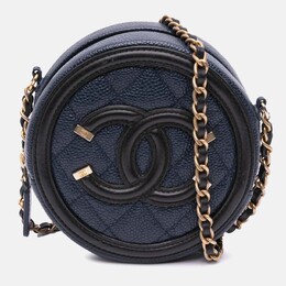 Chanel: Голубая сумка через плечо 