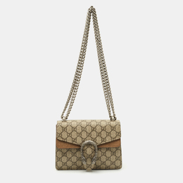Gucci: Бежевая сумка  GG Supreme