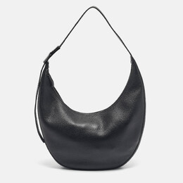 Longchamp: Чёрная сумка  Roseau