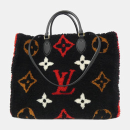 Louis Vuitton: Чёрная сумка-шоппер 