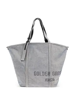 Golden Goose: Сумка-шоппер с принтом 