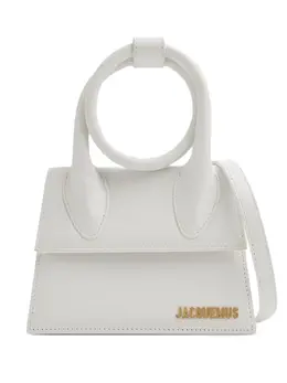 Jacquemus: Белая сумка  Le Chiquito Noeud
