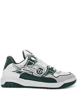 Philipp Plein: Белые кроссовки 