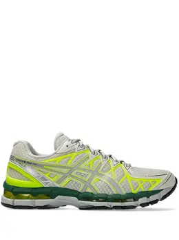 ASICS: Серебристые кроссовки  Gel