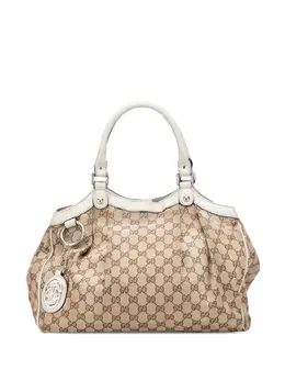 Gucci Pre-Owned: Коричневая сумка-шоппер 