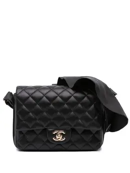 CHANEL Pre-Owned: Чёрная сумка через плечо 