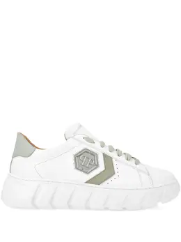 Philipp Plein: Белые кроссовки  Hexagon