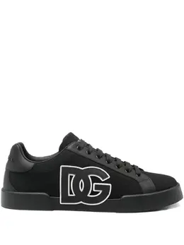 Dolce & Gabbana: Чёрные кроссовки 