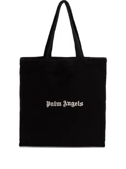 Palm Angels: Чёрная сумка-шоппер 