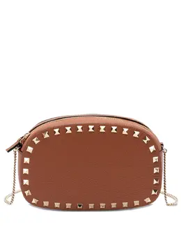 Valentino Garavani: Коричневая сумка через плечо 