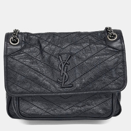 Saint Laurent Paris: Чёрная сумка  Monogram