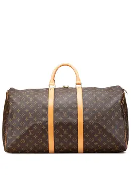 Louis Vuitton Pre-Owned: Коричневая дорожная сумка 