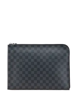 Louis Vuitton Pre-Owned: Чёрный клатч 