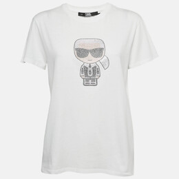 Karl Lagerfeld: Белая футболка  Ikonik