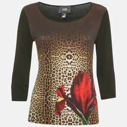 Class by Roberto Cavalli: Чёрный топ 