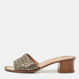 Bottega Veneta: Сандалии  Intrecciato