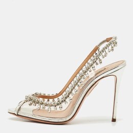 Aquazzura: Серебристые туфли  Temptation