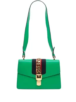 Gucci Pre-Owned: Зелёная сумка 