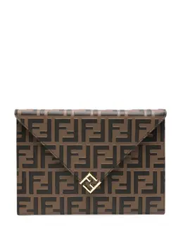 FENDI: Коричневая сумка  FF