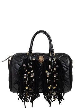 Kurt Geiger London: Чёрная сумка-шоппер 