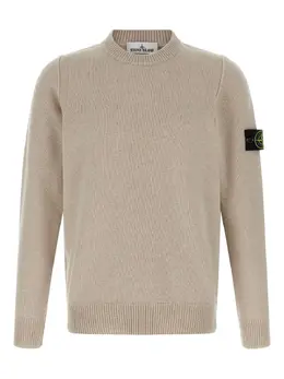 Stone Island: Бежевый свитер 